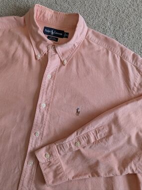 Ralph Lauren Blake Men's Classic Fit 100% Cotton Button Down Shirt Sz XL